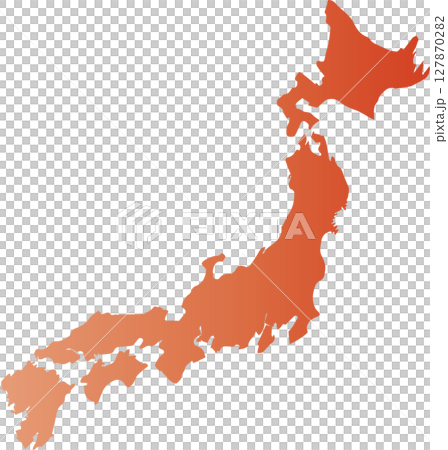 日本地図 127870282