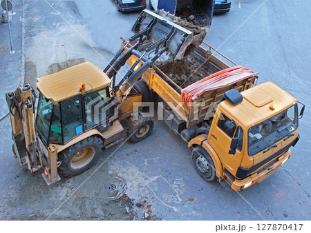 Road works Road works 127870417