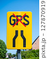 Sign do not follow GPS, narrow road in Westerlo, Antwerp Province, Belgium 127870919