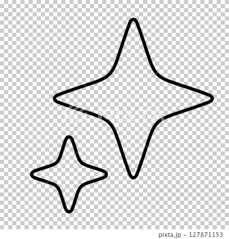 Illustration material: Simple glitter illustration 127871153