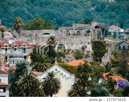 Explore the Historic Fortresses of Herceg Novi, a Gem of Montenegro Near the Bay of Kotor 127871628