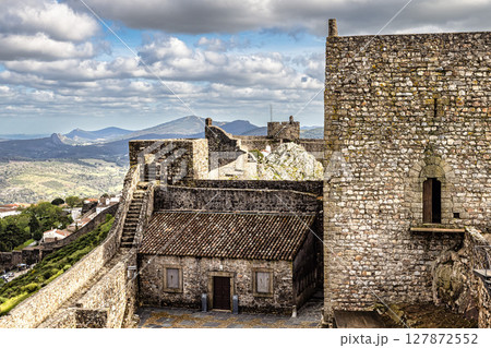 The Fort and Castelo of Marvao on the Hill of Castelo de Marvao in Alentejo, Portugal 127872552
