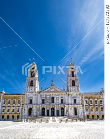 The Mafra National Palace is a monumental baroque and italianized palace-monastery in Mafra, Portugal. 127872592