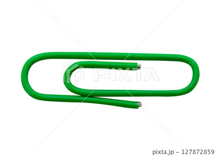 Single office clip isolated over the white background Single office clip isolated over the white background 127872859