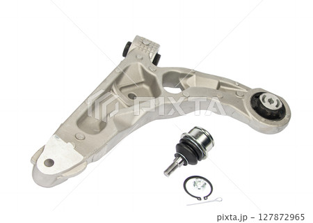Suspension arm isolated on white background 127872965