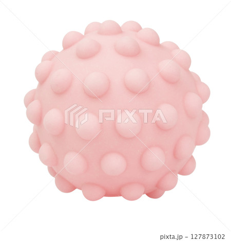 ball dog bone pet toy isolated on white background ball dog bone pet toy isolated on white background 127873102