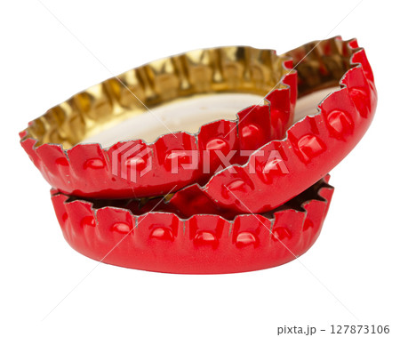 metal cork isolated on white background 127873106
