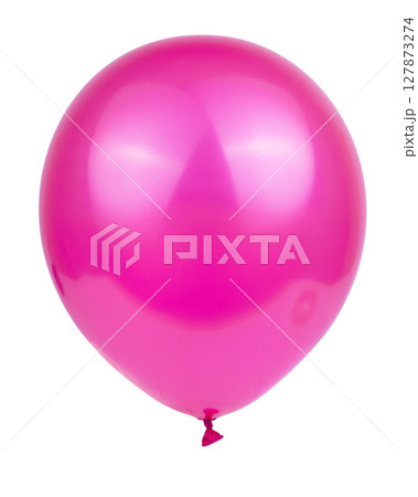 Party pink balloon event decor isolated on the white background Party pink balloon event decor isolated on the white background 127873274