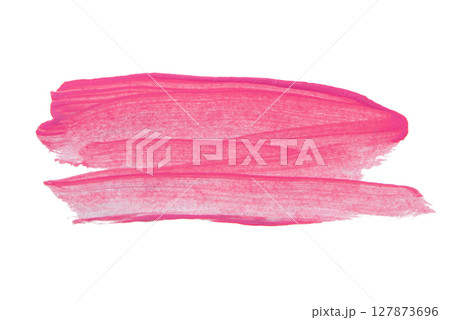 Abstract red paint grunge background. Brush painted abstract red banner. Hand made modern red abstract painting. Abstract red watercolor background. Watercolor on white paper. 127873696