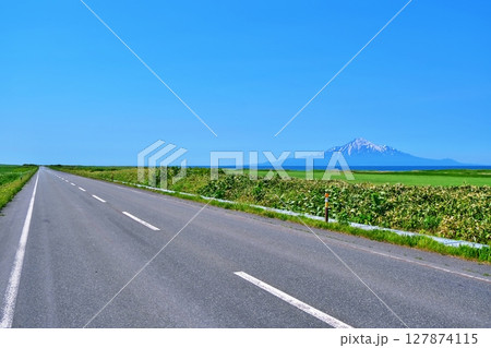 夏の北海道 オロロンラインの絶景 夏の北海道 オロロンラインの絶景 127874115