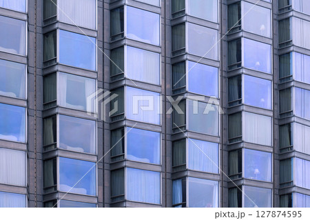Glass windows facade pattern 127874595
