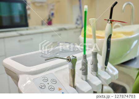 Exploring Modern Dental Tools and Equipment Utilized in a Clinic Setting for Effective Care 127874703