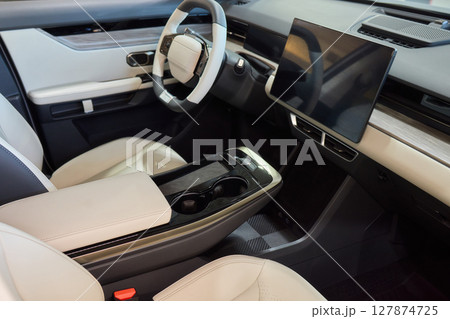 Discover the Stylish Car Interior with Premium Leather Seats for elegance and comfort Discover the Stylish Car Interior with Premium Leather Seats for elegance and comfort 127874725