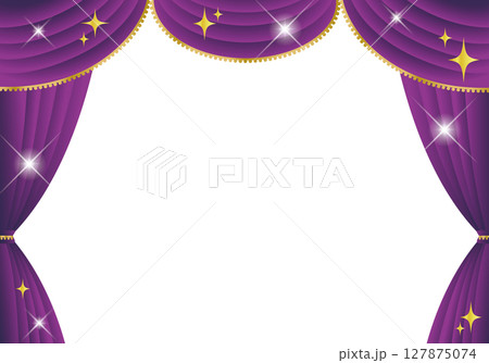 紫の幕・紫のカーテン(ヨコ) 紫の幕・紫のカーテン(ヨコ) 127875074