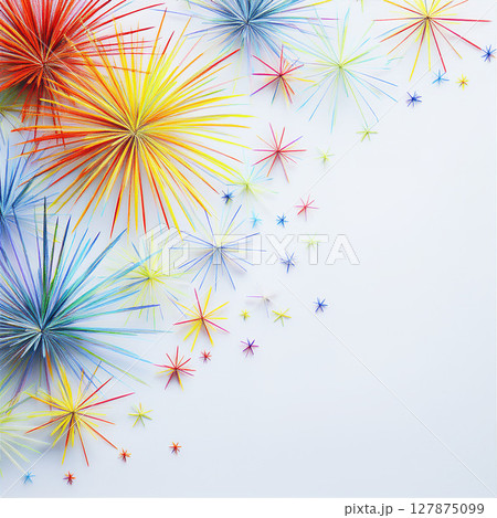 夏空を彩る花火 127875099