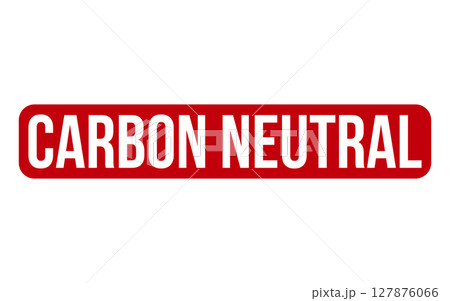 Carbon Neutral Rubber Stamp Seal Vector 127876066
