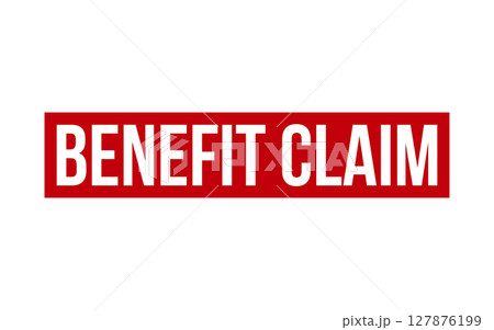 Benefit claim Rubber Stamp Seal Vector 127876199