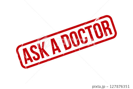 Red Ask a Doctor Rubber Stamp Seal Vector Red Ask a Doctor Rubber Stamp Seal Vector 127876351
