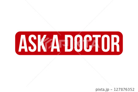 Ask a Doctor Rubber Stamp Seal Vector 127876352