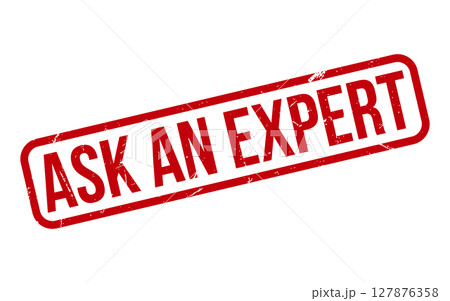 Ask An Expert Rubber Stamp Seal Vector 127876358