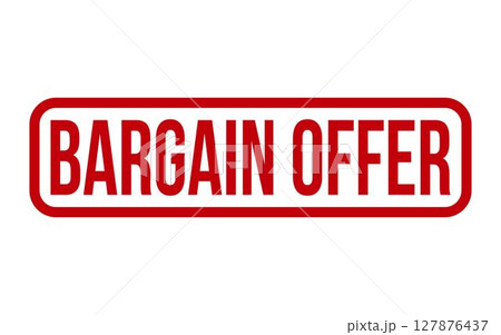 Bargain offer Rubber Stamp Seal Vector 127876437