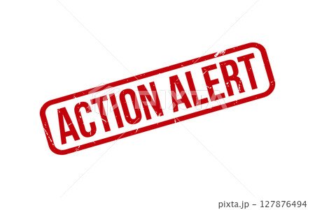 Action Alert Rubber Stamp Seal Vector 127876494