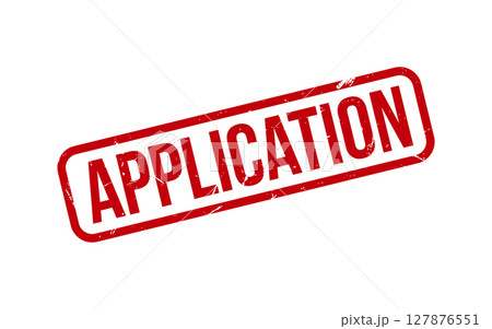 Application Rubber Stamp Seal Vector 127876551
