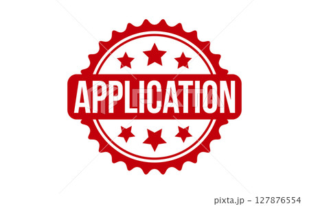 Application rubber grunge stamp seal vector 127876554
