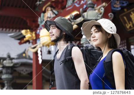 日本観光を楽しむインバウンド 127876643