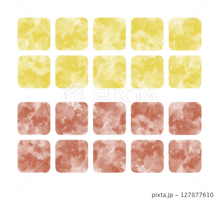 にじみ模様のカラータイル 127877610
