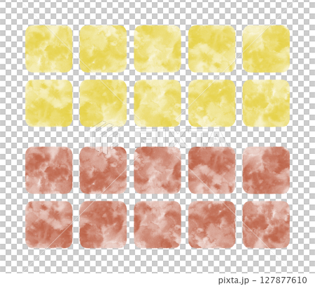 にじみ模様のカラータイル 127877610