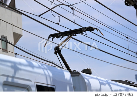 電車のパンタグラフ(特急スペーシア) 電車のパンタグラフ(特急スペーシア) 127878462