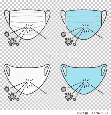 圖解資料:阻擋細菌和病毒的口罩、感染控制、公共衛生 圖解資料:阻擋細菌和病毒的口罩、感染控制、公共衛生 127878873