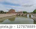 Castel Sant'Angelo Mausoleum of Hadrian by Tevere in Rome, Italy. May 11, 2025 Castel Sant'Angelo Mausoleum of Hadrian by Tevere in Rome, Italy. May 11, 2025 127878889