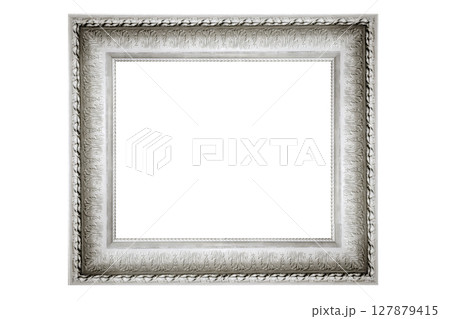 vintage picture and photo frame isolated on white background vintage picture and photo frame isolated on white background 127879415