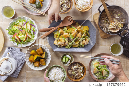 いつもの食卓 ちゃんちゃん焼き いつもの食卓 ちゃんちゃん焼き 127879462