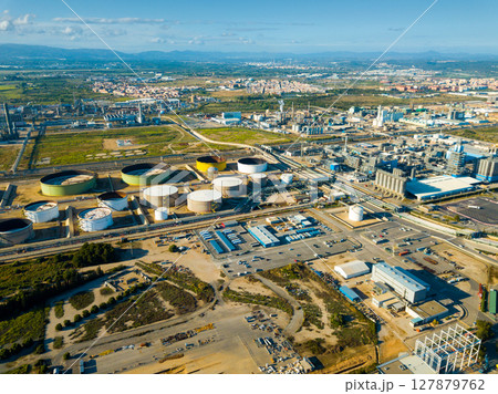 Chemical factory complex 127879762