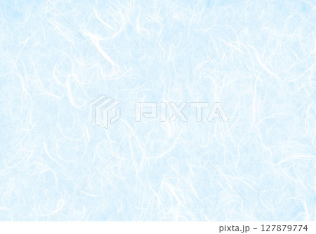 毛足のある和紙水色 127879774