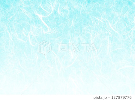 毛足のある和紙水色 127879776