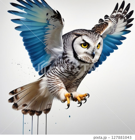 [Design Material] Wisdom Tree & Owl, Edu Illus 127881043