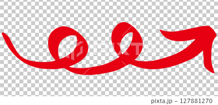 カラフルな手書き風矢印イラスト ベクター カラフルな手書き風矢印イラスト ベクター 127881270