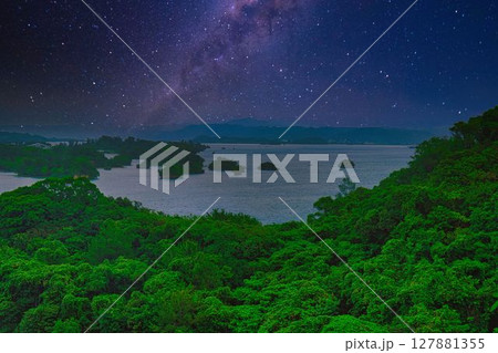 沖縄北部の風景(夜空) 沖縄北部の風景(夜空) 127881355