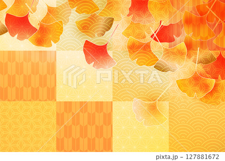 紅葉　もみじ　秋　背景	 127881672