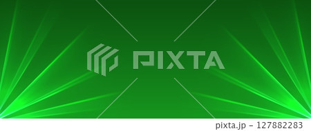 Green lasers background., glowing rays or neon beams, bright futuristic backdrop.. 127882283