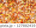 正方形のモザイク　秋の落ち葉のイメージ 127882410