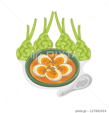 Illustration of opor Illustration of opor 127882914