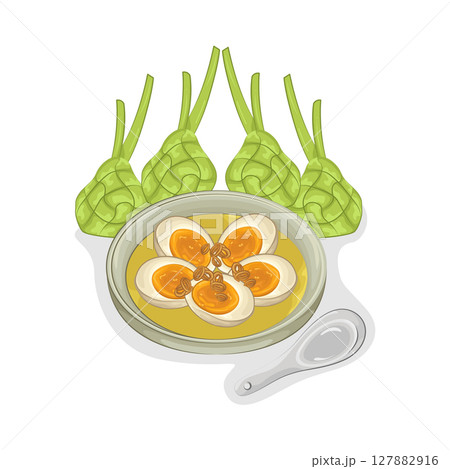 Illustration of opor Illustration of opor 127882916