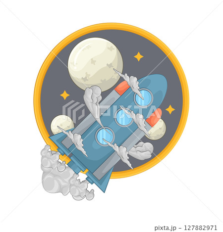 Illustration of rocket 127882971