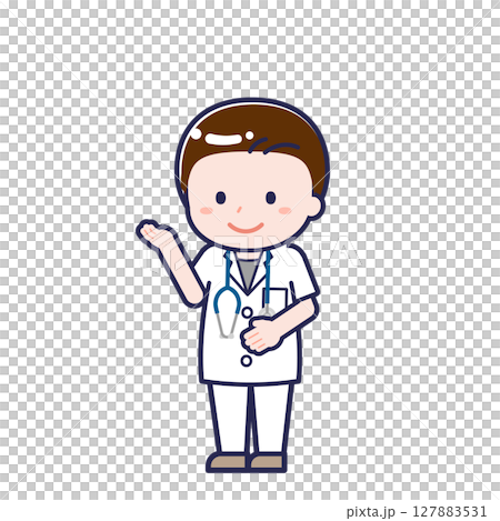 半袖医師／ななめ／男性 18 127883531