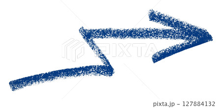 Blue arrow symbol colored pencil isolated on transparent background Blue arrow symbol colored pencil isolated on transparent background 127884132